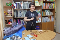 Молодые читатели библиотеки встретились с творческой предпринимательницей Анной Царицыной